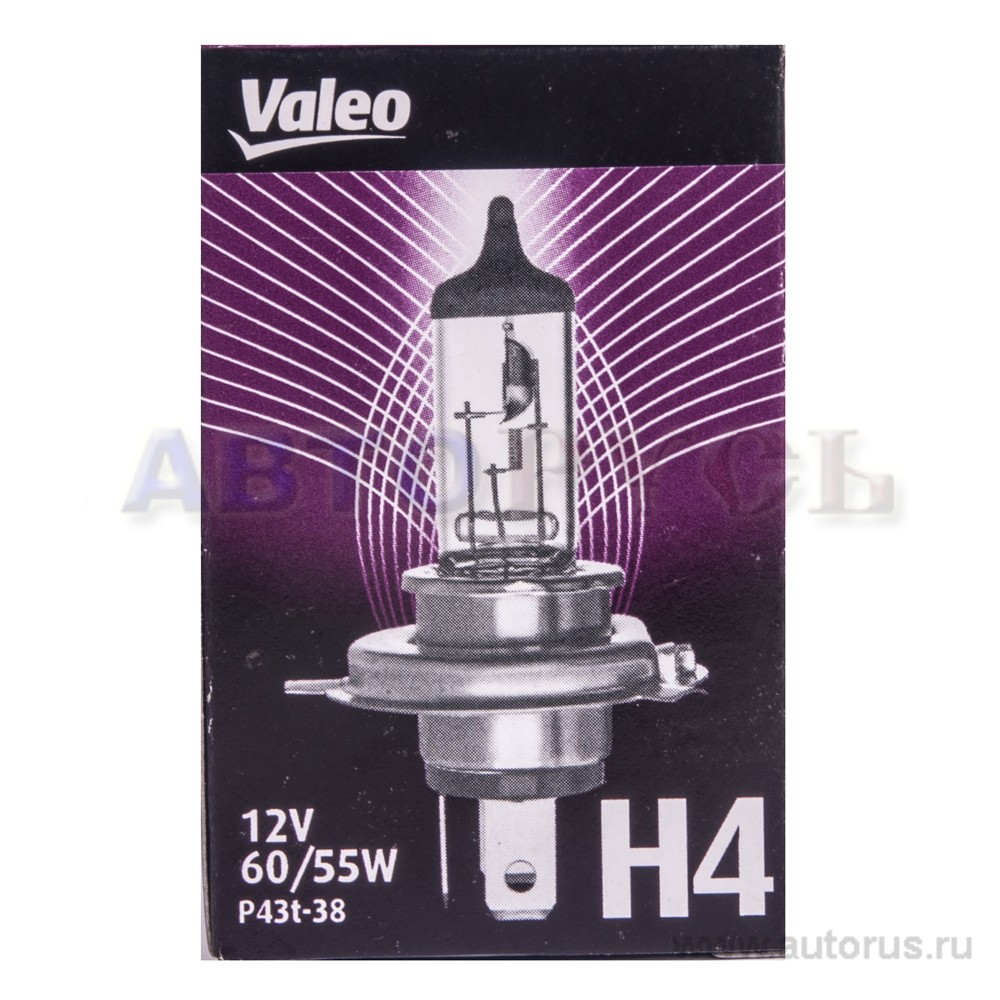 Лампа 12V H4 55/60W VALEO Life x2 1 шт. картон 032 509