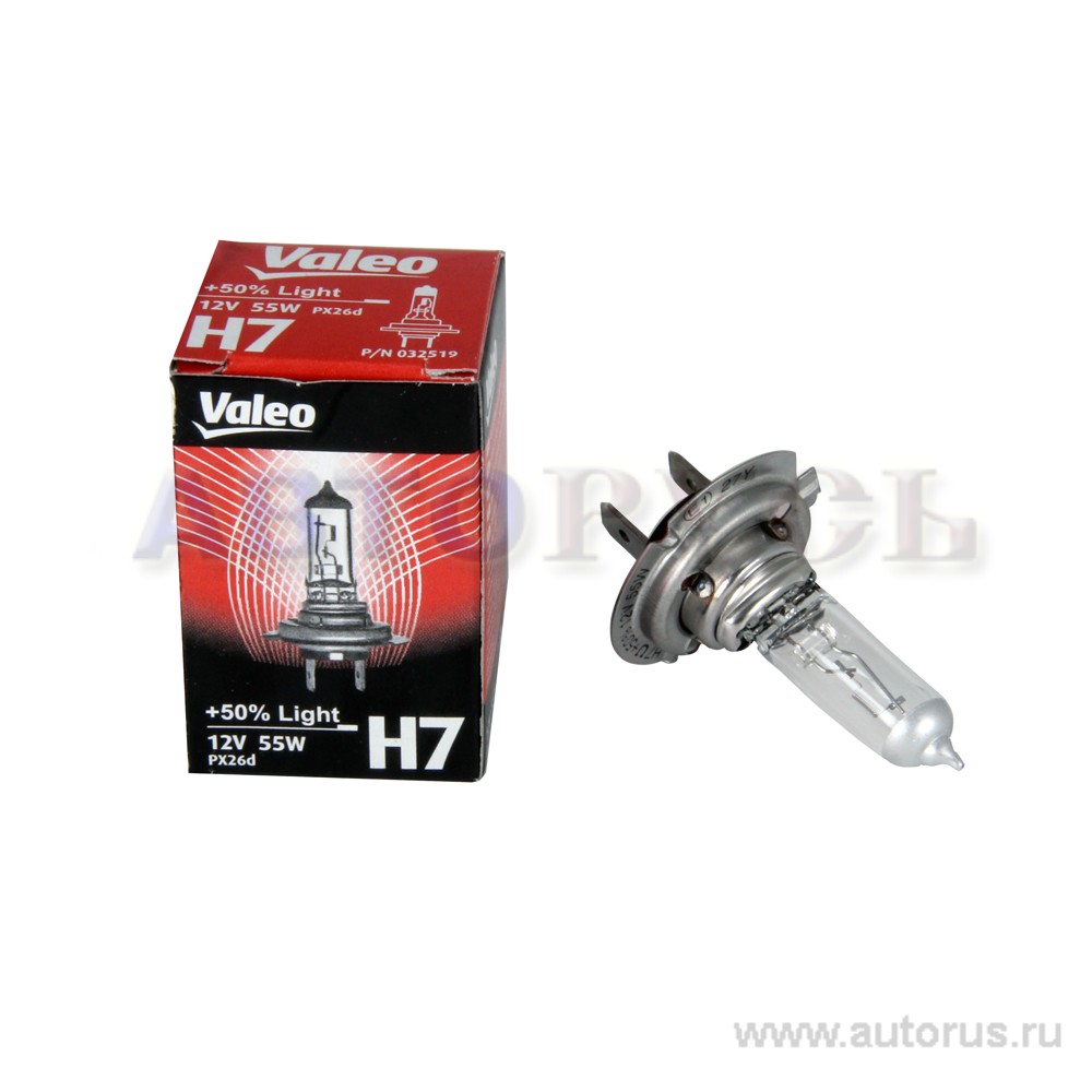 Лампа 12V H7 55W +50% VALEO Standart 1 шт. картон 032 519