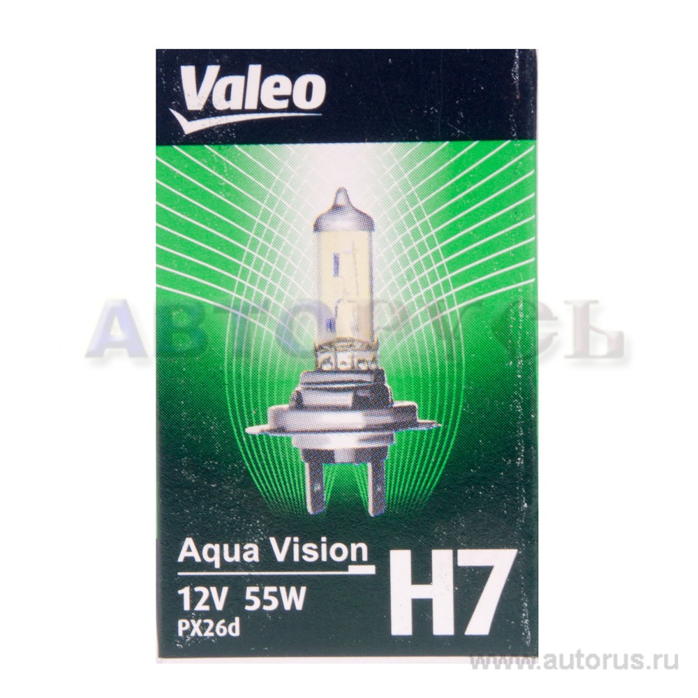 Лампа 12V H7 55W +30% VALEO AQUA VISION 1 шт. картон 032 523