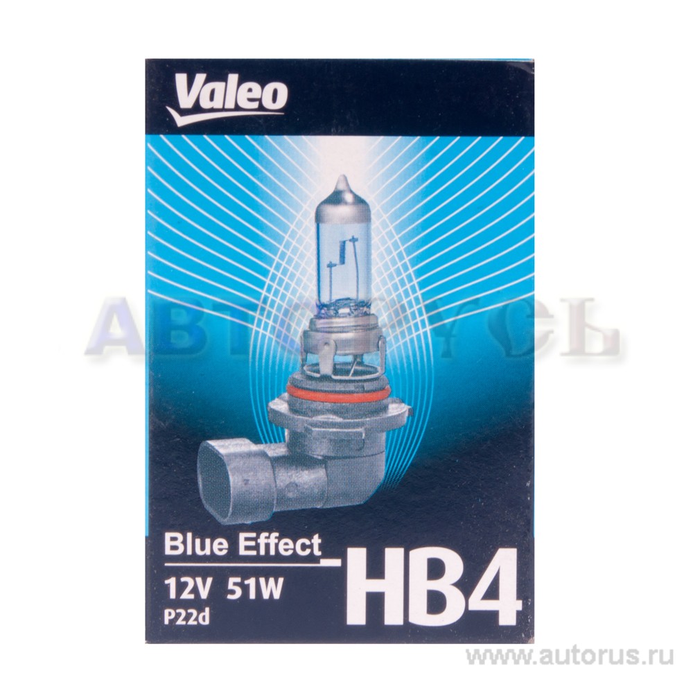 Лампа НB4 12V Effect VALEO 1шт 32529 HB4 12V Blue Effect VALEO 32529