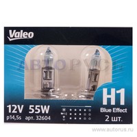Лампа 12V H1 55W VALEO Blue Effect 2 шт. DUOBOX 032 604