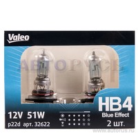 Лампа 12V HB4 51W VALEO Blue Effect 2 шт. DUOBOX 032 622