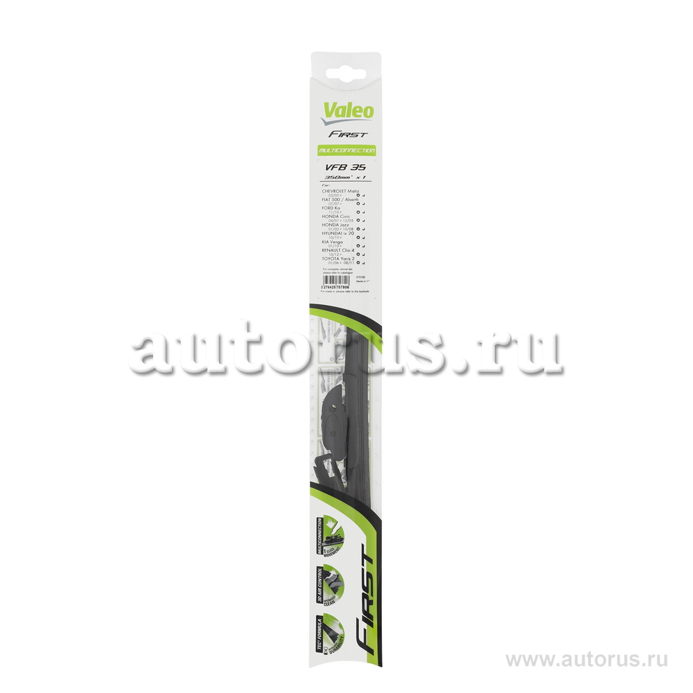 Щетка стеклоочистителя 350 мм бескаркасная 1 шт VALEO Aero 575780