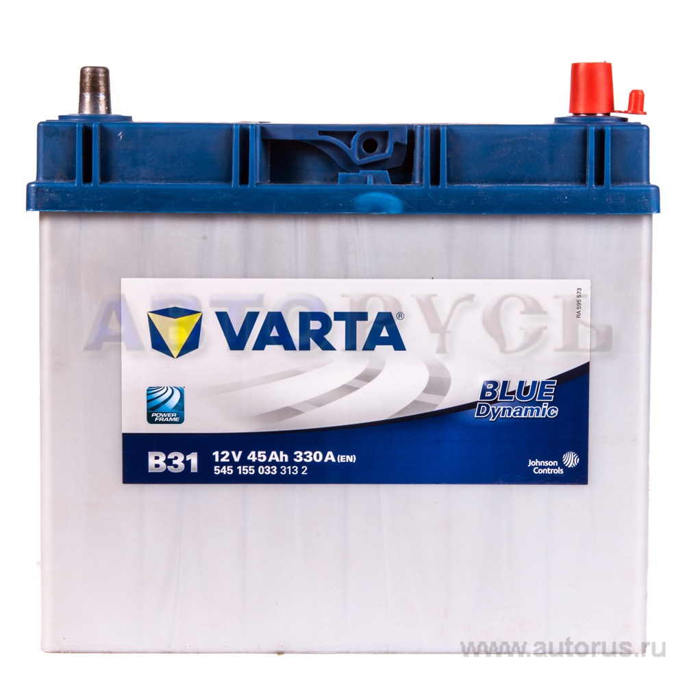Аккумулятор VARTA Blue Dynamic 45 А/ч 545 155 033 обратная R+ EN 330A 238x129x227 B31 545 155 033 313 2