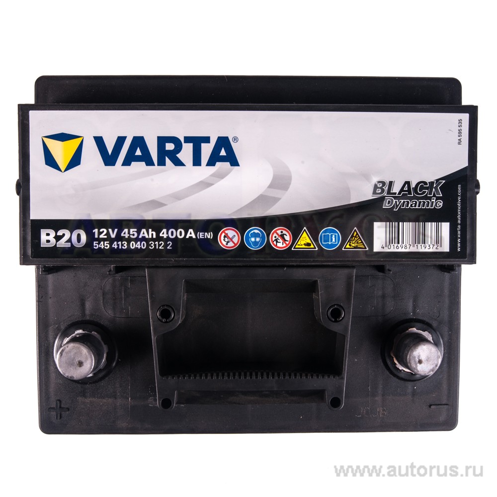 Аккумулятор VARTA Black Dynamic 45 А/ч 545 413 040 прямая L+ EN 400A 207x175x190 B20 545 413 040 312 2