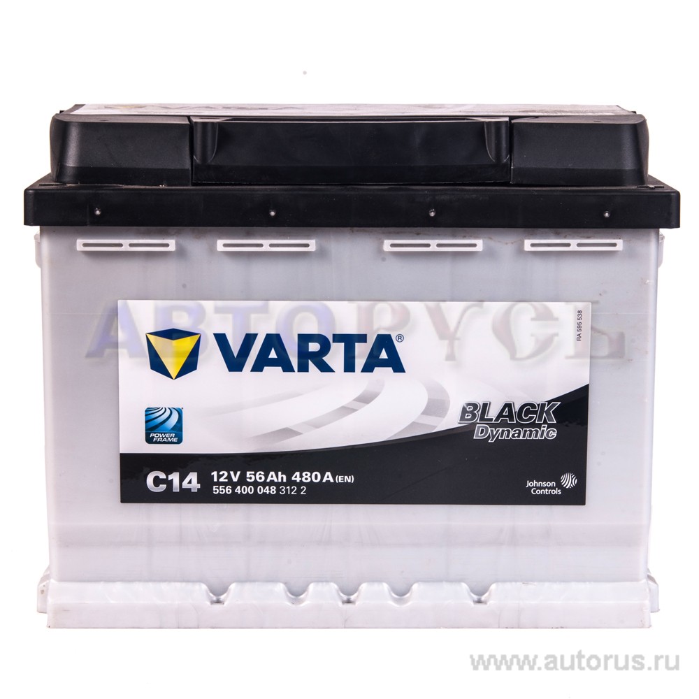 Аккумулятор VARTA Black Dynamic 56 А/ч 556 400 048 обратная R+ EN 480A 242x175x190 C14 556 400 048 312 2