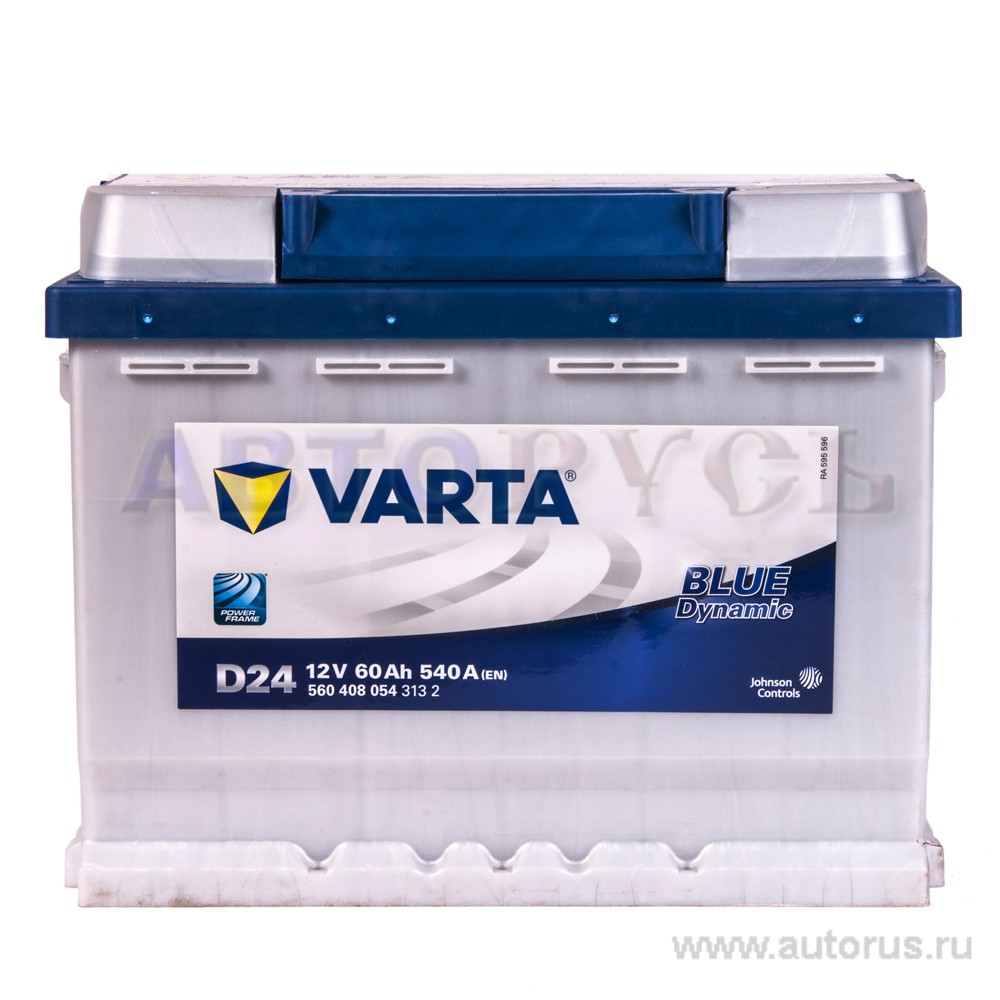 Аккумулятор VARTA Blue Dynamic 60 А/ч 560 408 054 обратная R+ EN 540A 242x175x190 D24 560 408 054 313 2