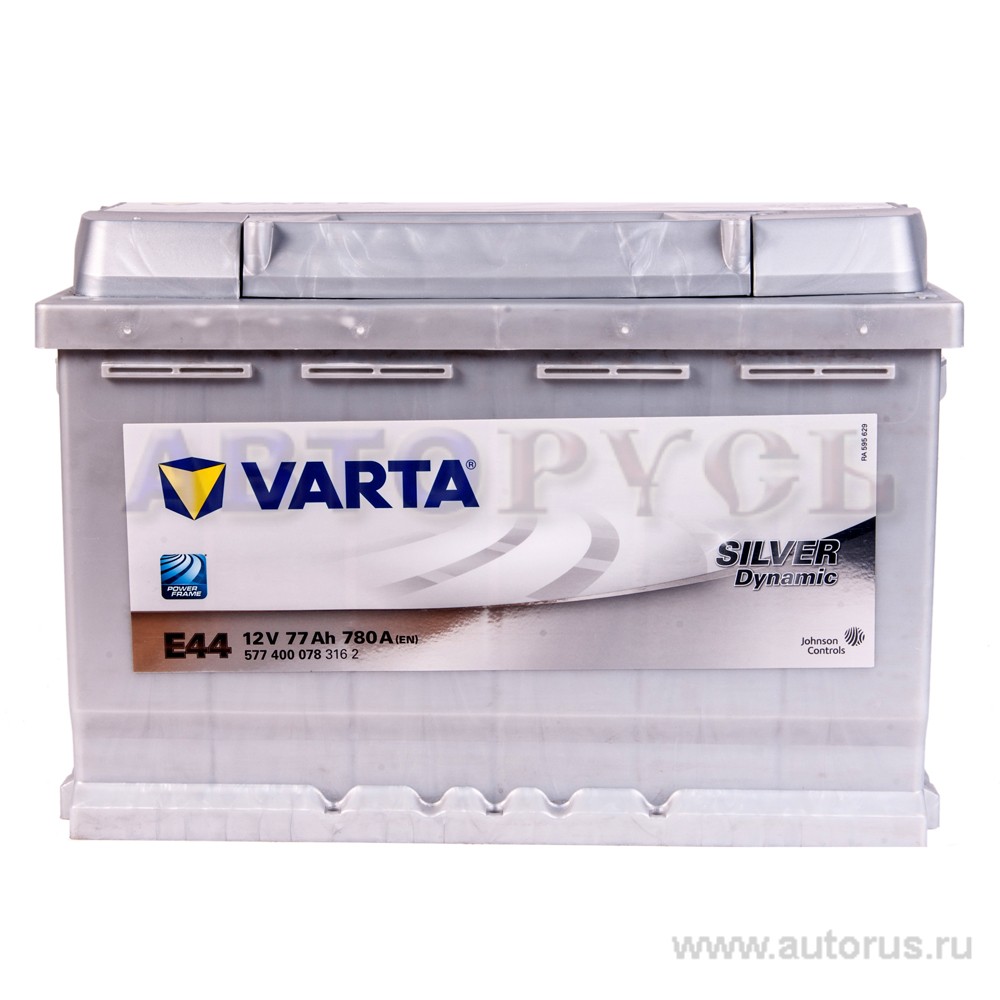 Аккумулятор VARTA Silver Dynamic 77 А/ч 577 400 078 обратная R+ EN 780A 278x175x190 E44 577 400 078 316 2