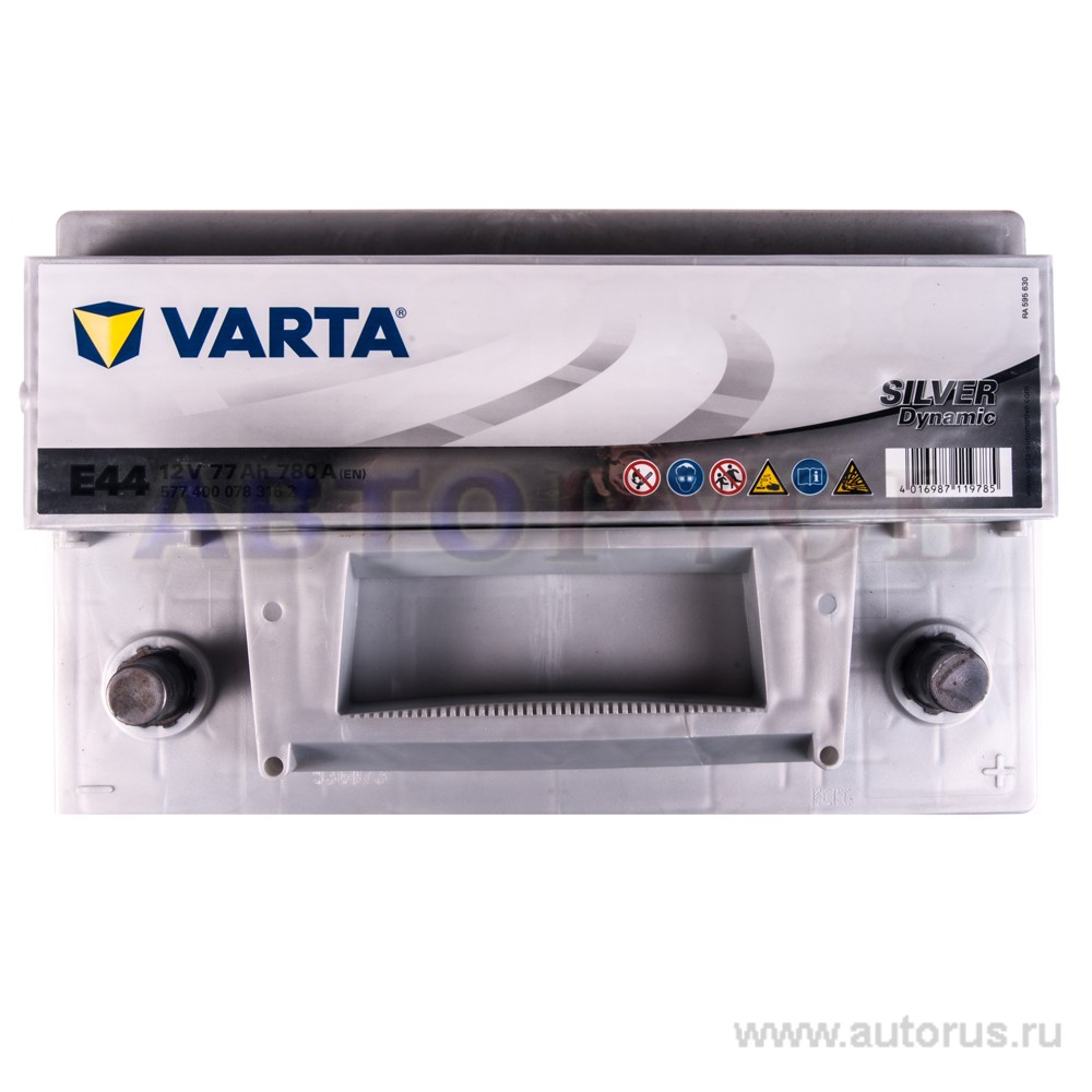 Аккумулятор VARTA Silver Dynamic 77 А/ч 577 400 078 обратная R+ EN 780A 278x175x190 E44 577 400 078 316 2
