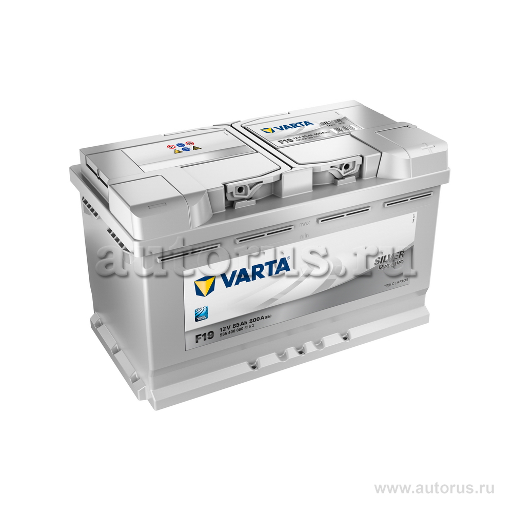 Аккумулятор VARTA Silver Dynamic 85 А/ч 585 200 080 обратная R+ EN 800A 315x175x175 F18 585 200 080 316 2