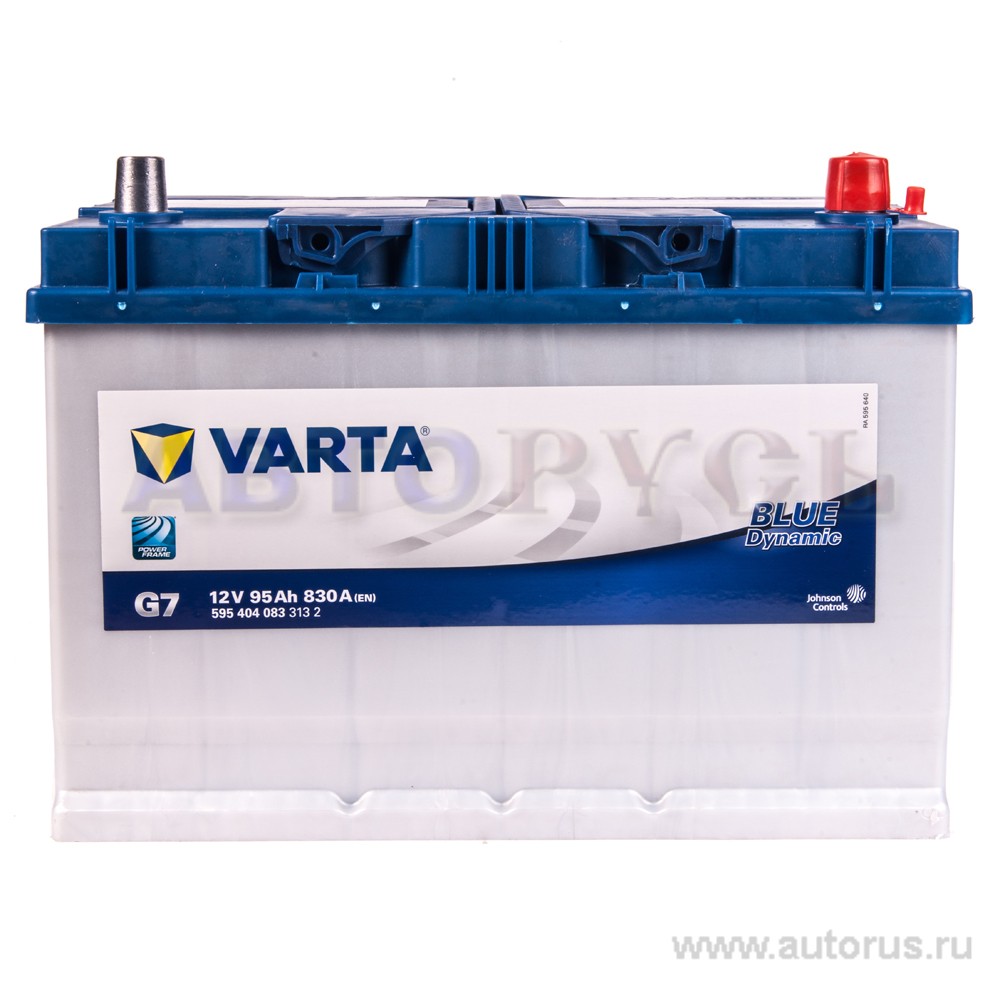 Аккумулятор VARTA Blue Dynamic 95 А/ч 595 404 083 обратная R+ EN 830A 306x173x225 G7 595 404 083 313 2