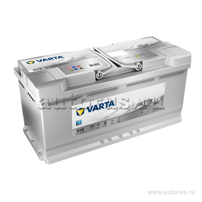 Аккумулятор VARTA Silver Dynamic AGM 105 А/ч обратная R+ EN 950A 393x175x190 605 901 095 D85 2