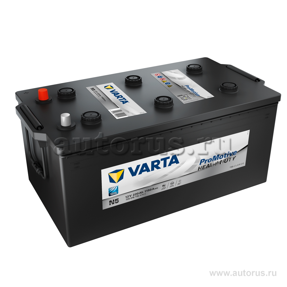Аккумулятор VARTA Promotive Black 220 А/ч 720 018 115 L+ EN 1 150A 518x276x242 N5 720 018 115 A74 2