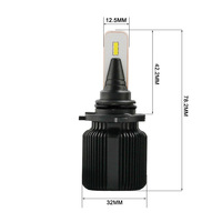 Лампа светодиодная 9-32V HB4/9006 25W 5000K VIZANT Seoul-csp 2 шт. картон J19006/HB4