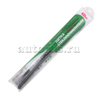 Щетка стеклоочистителя 430 мм бескаркасная 1 шт VK TECHNOLOGY Green Line NEW VT 05634