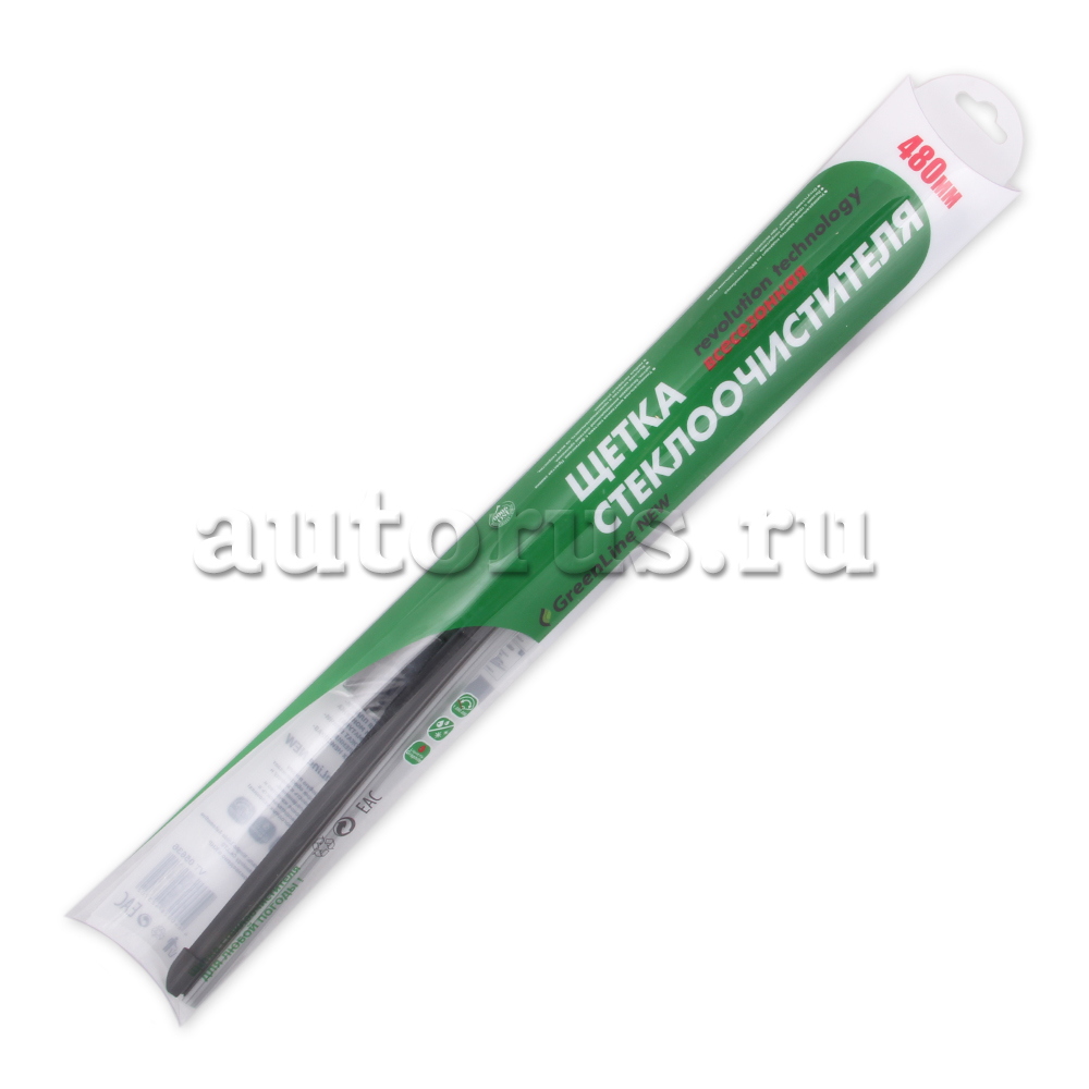Щетка стеклоочистителя 480 мм бескаркасная 1 шт VK TECHNOLOGY Green Line NEW VT 05636