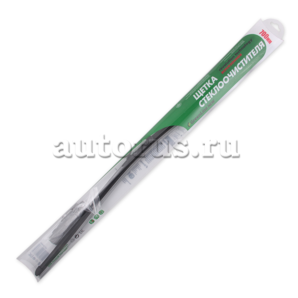 Щетка стеклоочистителя 700 мм бескаркасная 1 шт VK TECHNOLOGY Green Line NEW VT 05642