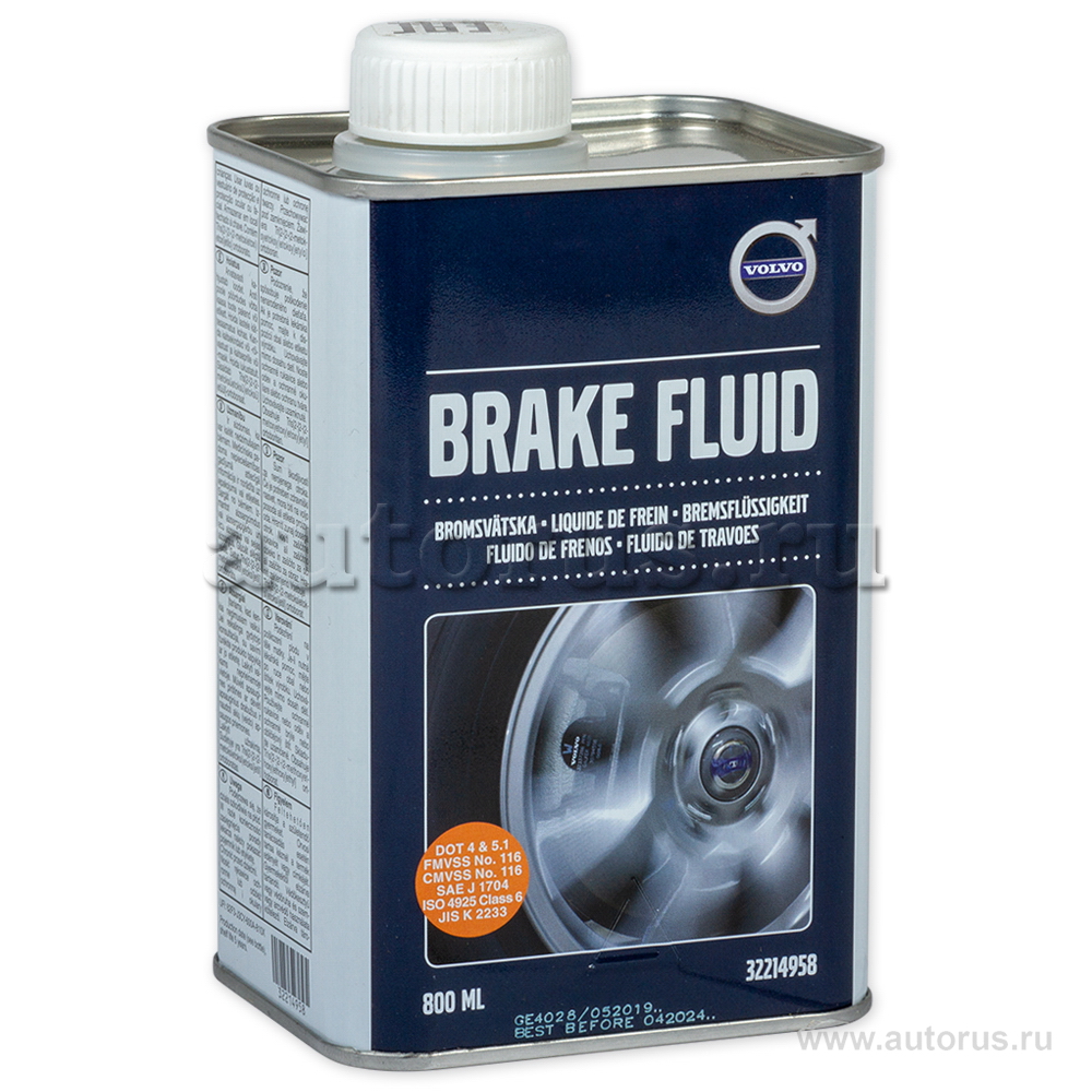 Жидкость тормозная VOLVO Brake Fluid DOT4+ 800 мл 32214958