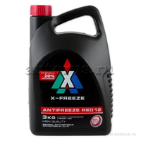 Антифриз X-FREEZE Red готовый красный 3 кг 430206095