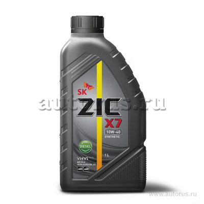 Масло моторное ZIC X7 Diesel 10W40 синтетическое 1 л 132607