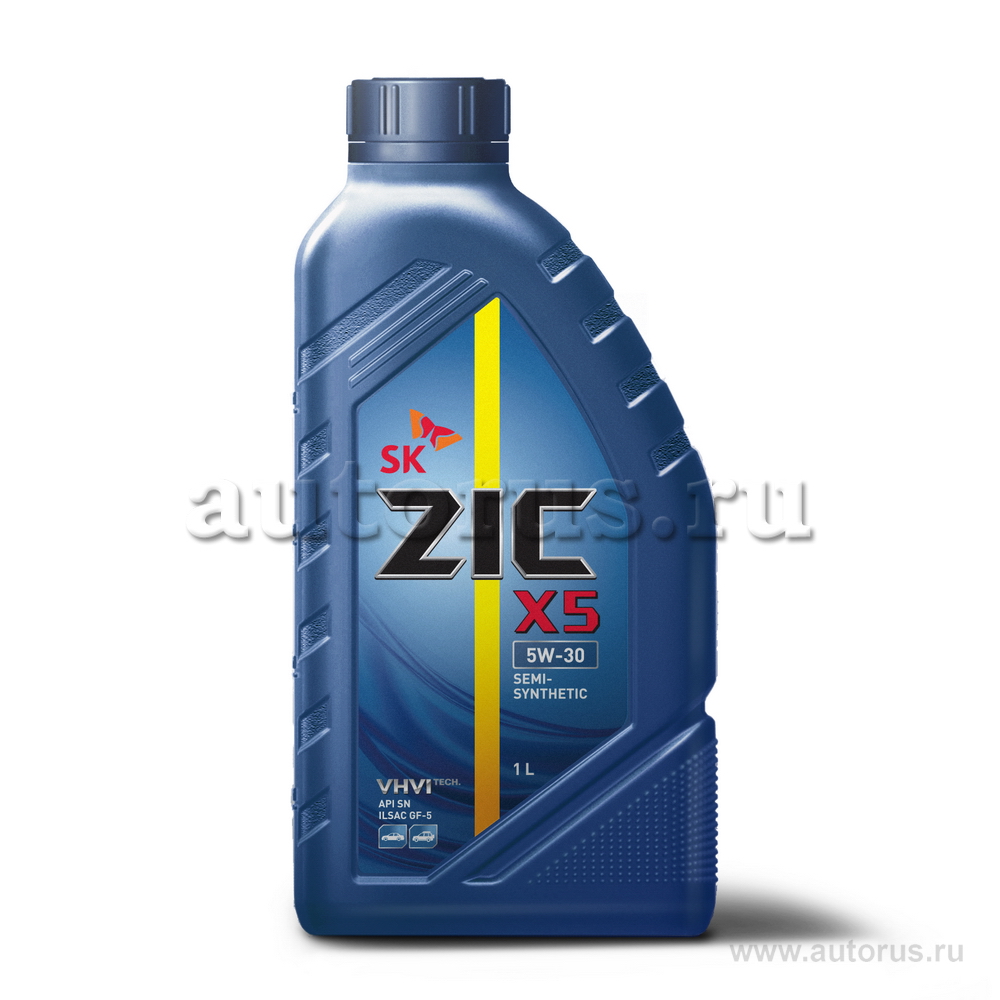 Масло моторное ZIC X5 5W30 полусинтетическое 1 л 132621