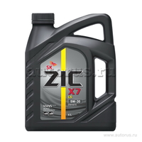 Масло моторное ZIC X7 LS 5W30 синтетическое 4 л 162619
