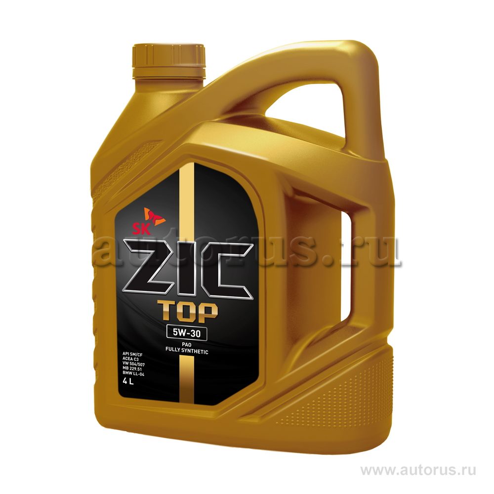 Масло моторное ZIC TOP 5W30 синтетическое 4 л 162901