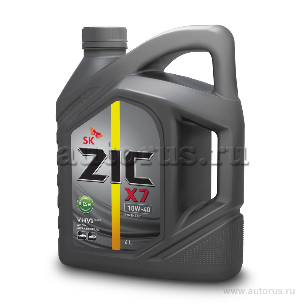 Масло моторное ZIC X7 Diesel 10W40 синтетическое 6 л 172607