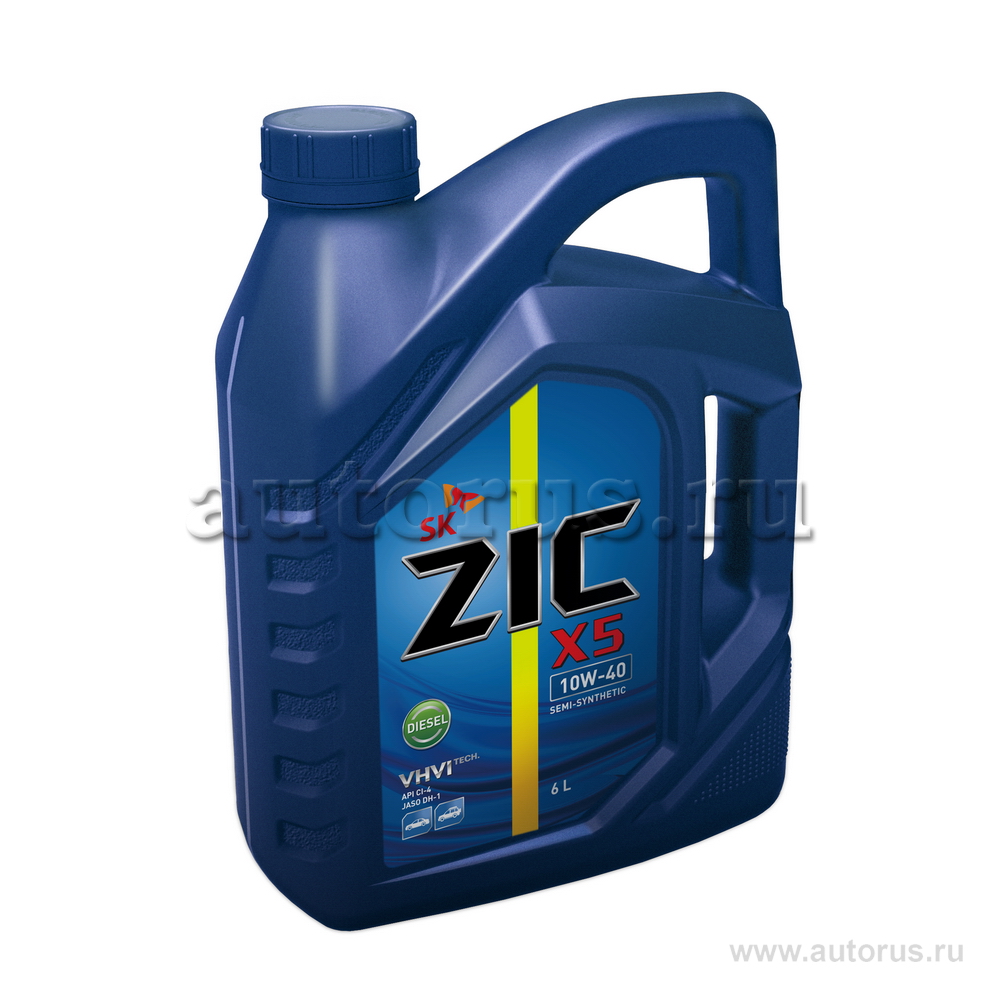 Масло моторное ZIC X5 Diesel 10W40 полусинтетическое 6 л 172660