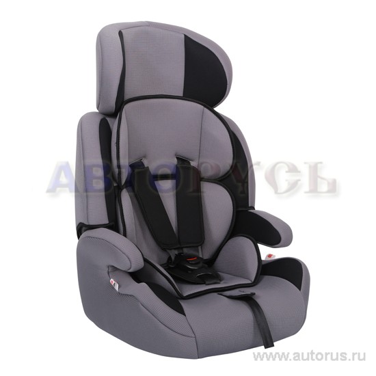 Кресло детское автомобильное группа 1-2-3 от 9 кг. до 36 кг. серое ZLATEK FREGAT KRES0482