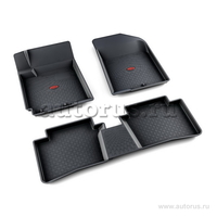 Коврики салона резина черный Hyundai Solaris/Accent IV седан 2010- серия Оригин АГАТЭК A.005.10.K