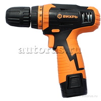 Дрель-шуруповерт аккумуляторная ДА-12Л-2К Вихрь 72/14/7