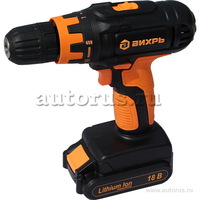 Дрель-шуруповерт аккумуляторная ДА-18Л-2К Вихрь 72/14/9