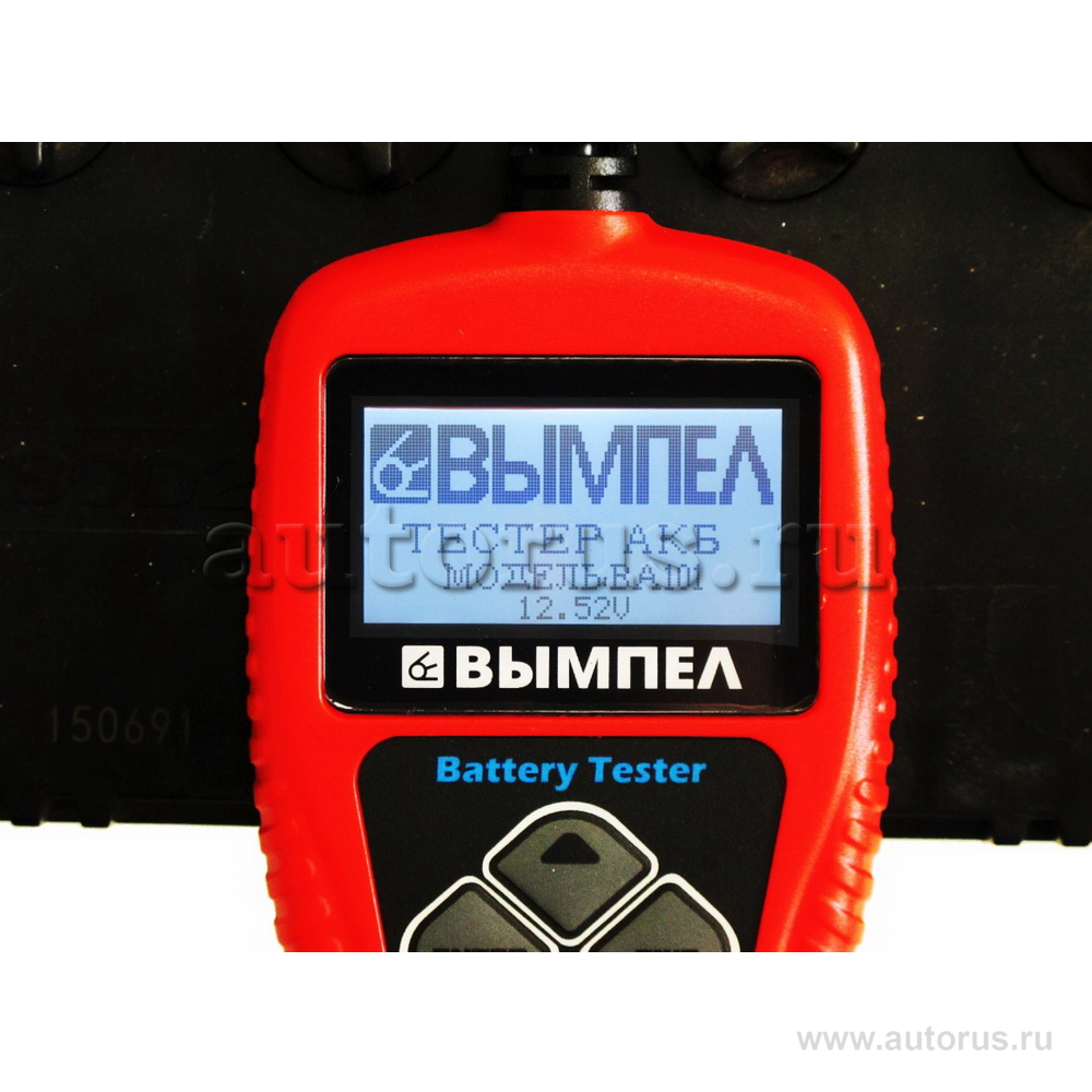 Тестер аккумуляторных батарей 10-200 А-ч ВЫМПЕЛ BA101