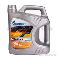 Масло моторное Gazpromneft Premium L 10W40 полусинтетическое 4 л 2389900125