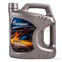 Масло моторное Gazpromneft Super 5W40 полусинтетическое 4 л 2389901316