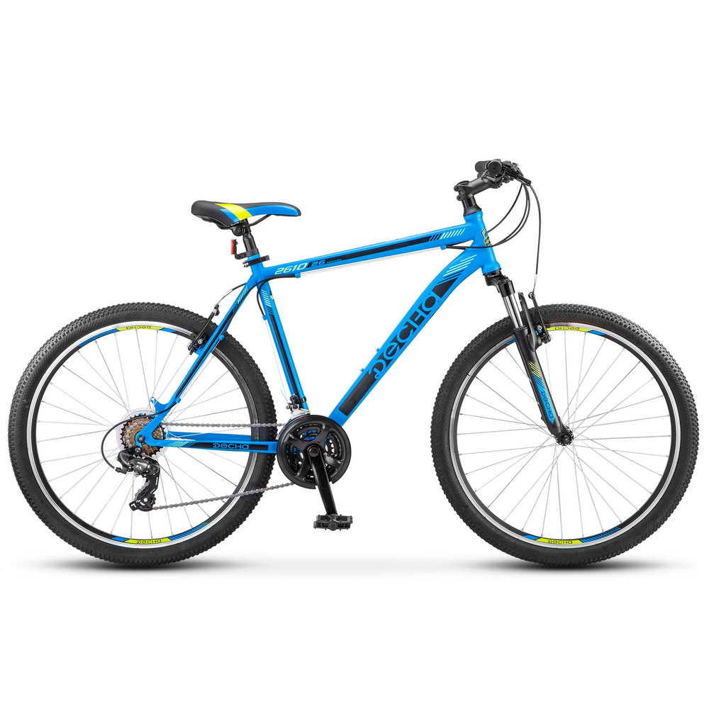 Велосипед 26 горный ДЕСНА 2610 V (2020) количество скоростей 21 рама сталь 18 синий/черный