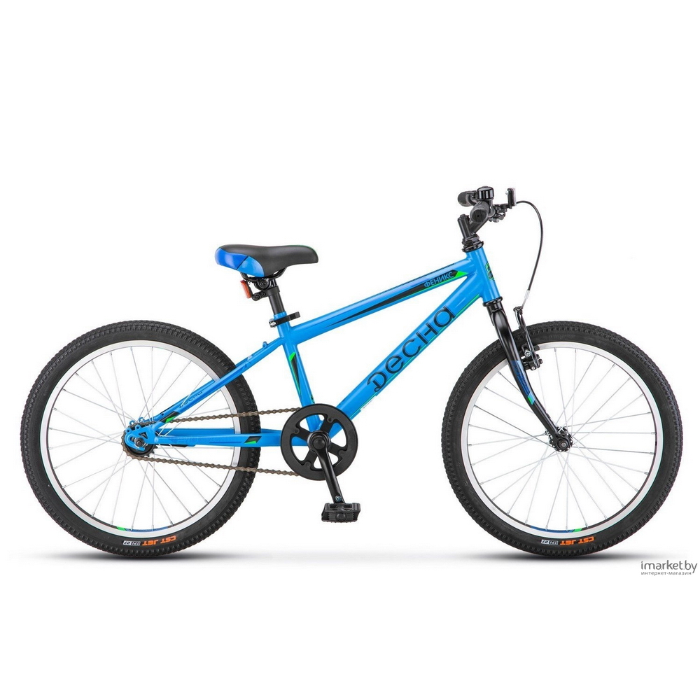 Велосипед 20 подростковый ДЕСНА Феникс (2018) количество скоростей 1 рама сталь 11 синий