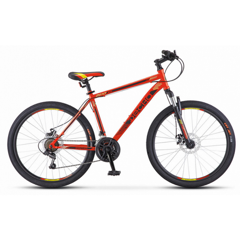 Велосипед 26 горный ДЕСНА 2610 MD (2020) количество скоростей 21 рама сталь 18 красный/черный