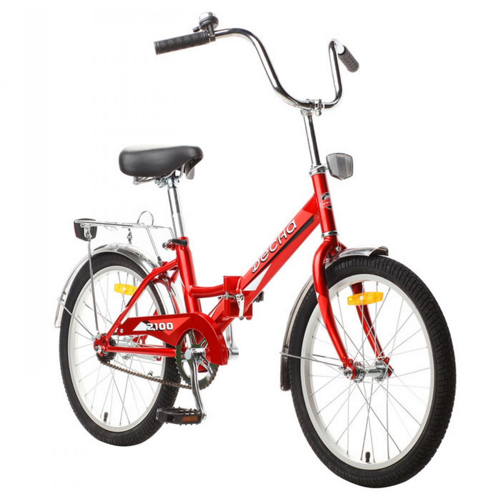 Велосипед 20 складной ДЕСНА 2100 (2019) количество скоростей 1 рама сталь 13 красный