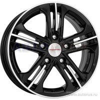 Диск литой R16 6.5J 5x114.3/66.1 ET40 КИК Trinity алмаз черный 63031