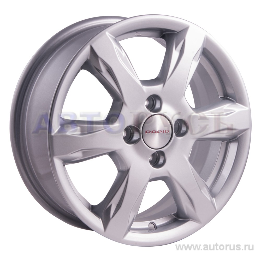 Диск литой R15 6J 4x100/54.1 ET48 КИК КС693 сильвер 64984