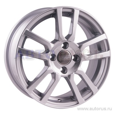 Диск литой R15 6J 4x100/56.6 ET39 КИК КС707 сильвер 65873