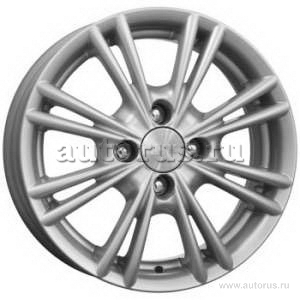 Диск литой R14 5.5J 4x100/67.1 ET45 КИК Сокол блэк платинум 6902