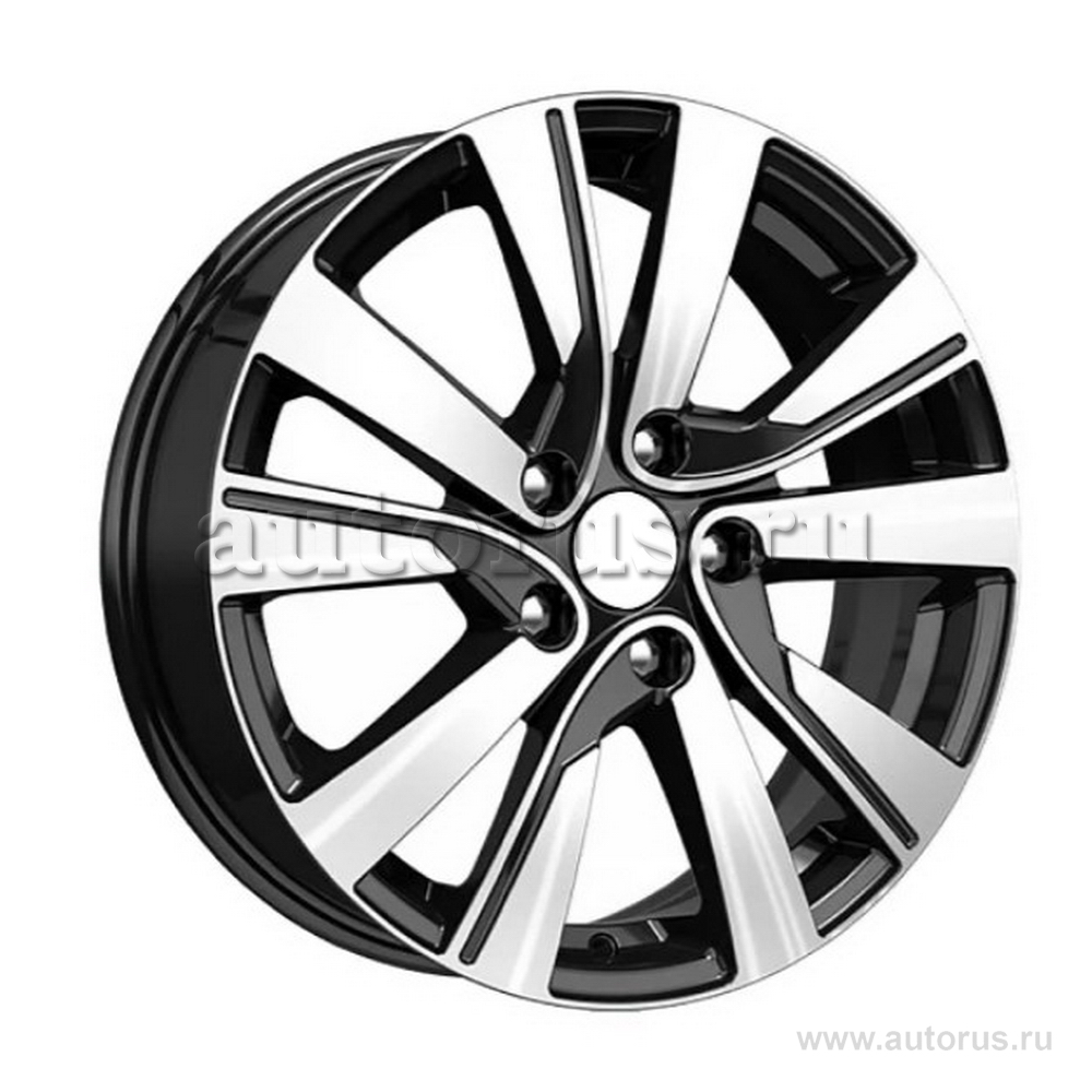 Диск литой R17 7J 5x112/57.1 ET48.5 КИК OCTAVIA 749 алмаз черный 70959