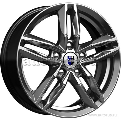 Диск литой R16 6J 5x114.3/67.1 ET45 КИК Sayan Дарк платинум 71666