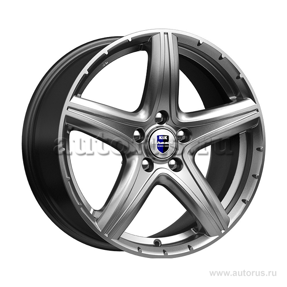 Диск литой R17 7.5J 5x108/63.35 ET45 КИК Барракуда Дарк платинум 72277