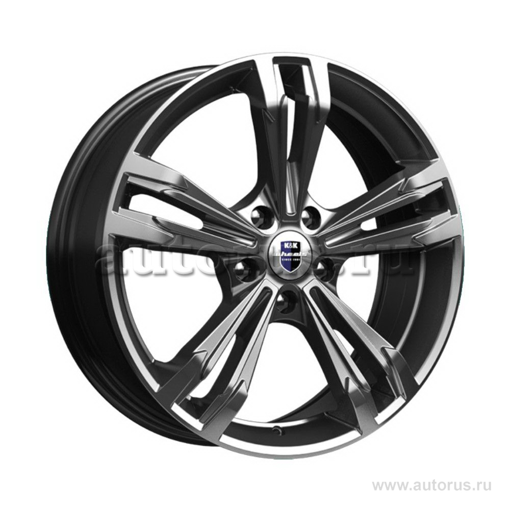 Диск литой R18 7J 5x112/66.6 ET40 КИК Каррера Дарк платинум 73079