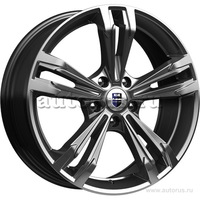 Диск литой R18 7J 5x114.3/66.1 ET40 КИК Каррера Дарк платинум 73080