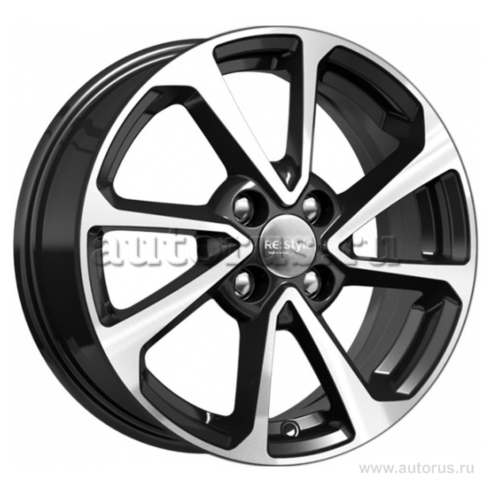 Диск литой R15 6J 4x100/54.1 ET46 КИК Hyundai алмаз черный 74039